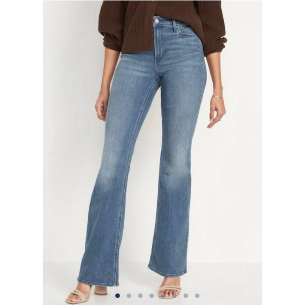 Old Navy Higher High Rise Flare Clover Blue Size 10
